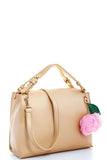 Cute Fashion Pompom Charm Satchel With Long Strap