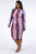 Multi Stripe Zip Up Dress