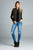 Quilted Padding Vest With Suede Piping Details