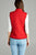 Quilted Padding Vest With Suede Piping Details