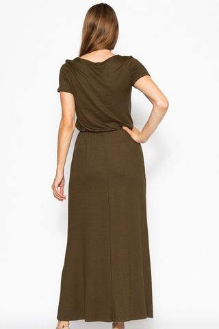 Short Sleeved Maxi Dress