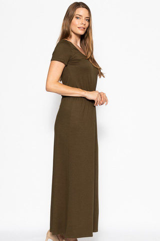Short Sleeved Maxi Dress