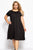 Crew Neckline Solid A-line Dress