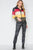 Multi Color Block Zip-up Puffer Jacket
