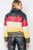 Multi Color Block Zip-up Puffer Jacket