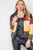 Multi Color Block Zip-up Puffer Jacket