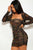 Mesh Ruched Bodycon Tube Dress