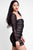 Mesh Ruched Bodycon Tube Dress