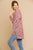 Multi Color Long Sleeve V-neck Soft Knit Pullover