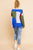 Color Blocked Long Sleeve V-neck Knit Pullover Sweater