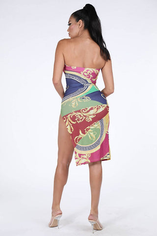 Side Slit Tube Dress