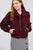 Long Sleeve Pouch Pocket W/collar Faux Fur Jacket