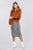 Long Sleeve Pouch Pocket W/collar Faux Fur Jacket