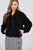 Long Sleeve Pouch Pocket W/collar Faux Fur Jacket