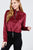 Long Dolman Sleeve Mock Neck W/zipper Detail Kangaroo Pocket Bottom W/stopper