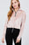Long Dolman Sleeve Mock Neck W/zipper Detail Kangaroo Pocket Bottom W/stopper