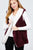 Open Front W/hoodie Faux Fur Reversible Vest