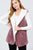 Open Front W/hoodie Faux Fur Reversible Vest