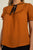 Pussycat Bow Ruffle Trim Top