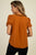 Pussycat Bow Ruffle Trim Top