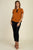 Pussycat Bow Ruffle Trim Top