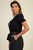 Pussycat Bow Ruffle Trim Top