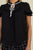 Pussycat Bow Ruffle Trim Top