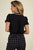 Pussycat Bow Ruffle Trim Top