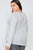 Plus Size Knit Long Sleeve Contrast Trim Top