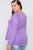 Plus Size Knit Long Sleeve Contrast Trim Top