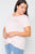 Plus Size Solid Front-twist Short Sleeve Top