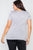 Plus Size Solid Front-twist Short Sleeve Top