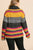 Multicolor Striped Fuzzy Knit Long Sleeve Pullover