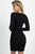 Foiled Ruched Tube Midi Dress