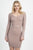 Foiled Ruched Tube Midi Dress
