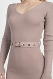 Foiled Ruched Tube Midi Dress