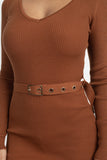 Foiled Ruched Tube Midi Dress