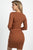 Foiled Ruched Tube Midi Dress