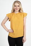 Geo Print Front Key Hole Top