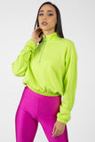 Cropped Half Zip Pullover