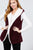 Open Front W/hoodie Faux Fur Reversible Vest