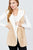 Open Front W/hoodie Faux Fur Reversible Vest