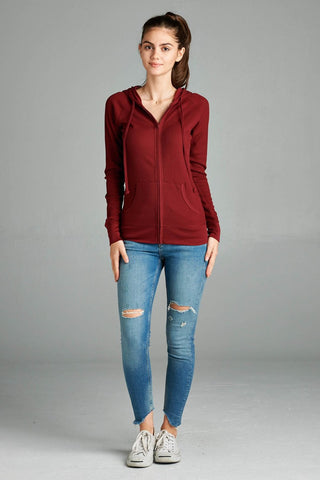 Long Sleeve Thermal Hoodie Jacket