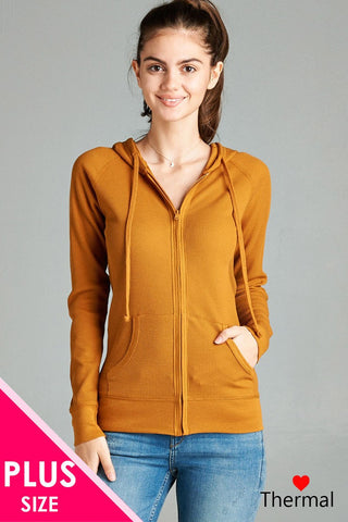 Long Sleeve Thermal Hoodie Jacket