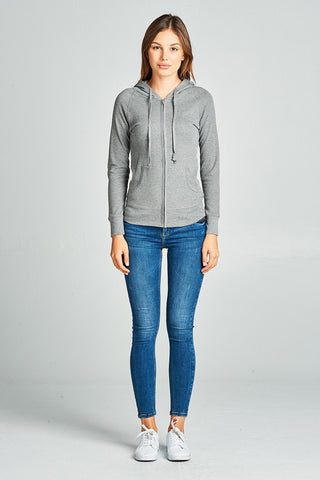 Long Sleeve Thermal Hoodie Jacket