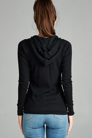 Long Sleeve Thermal Hoodie Jacket