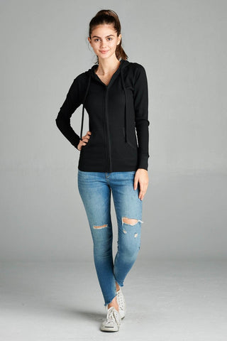 Long Sleeve Thermal Hoodie Jacket