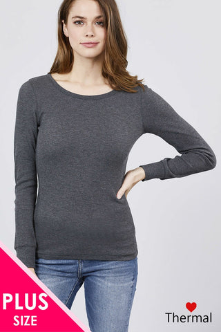 Long Sleeve Crew Neck Thermal Top