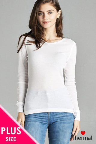 Long Sleeve Crew Neck Thermal Top