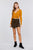 Long Sleeve Surplice Neck Line Button Detail Rib Knit Top